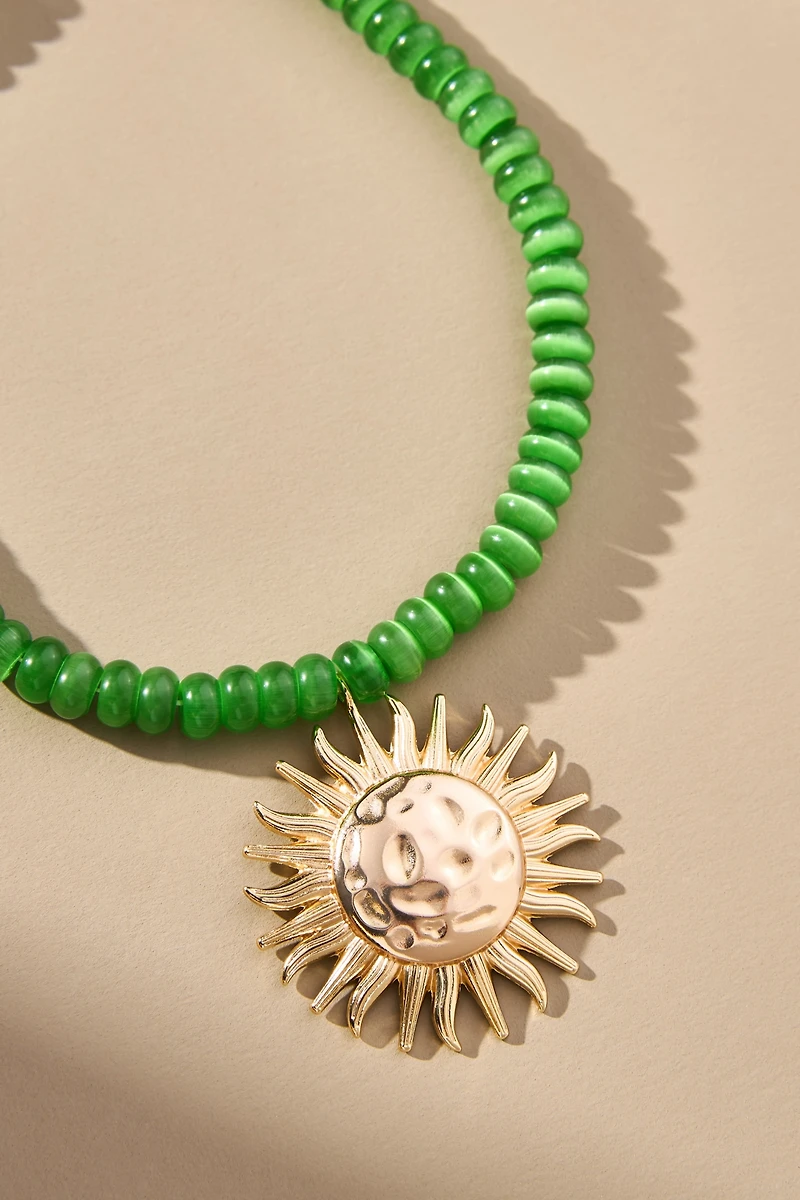 Beaded Pendant Necklace