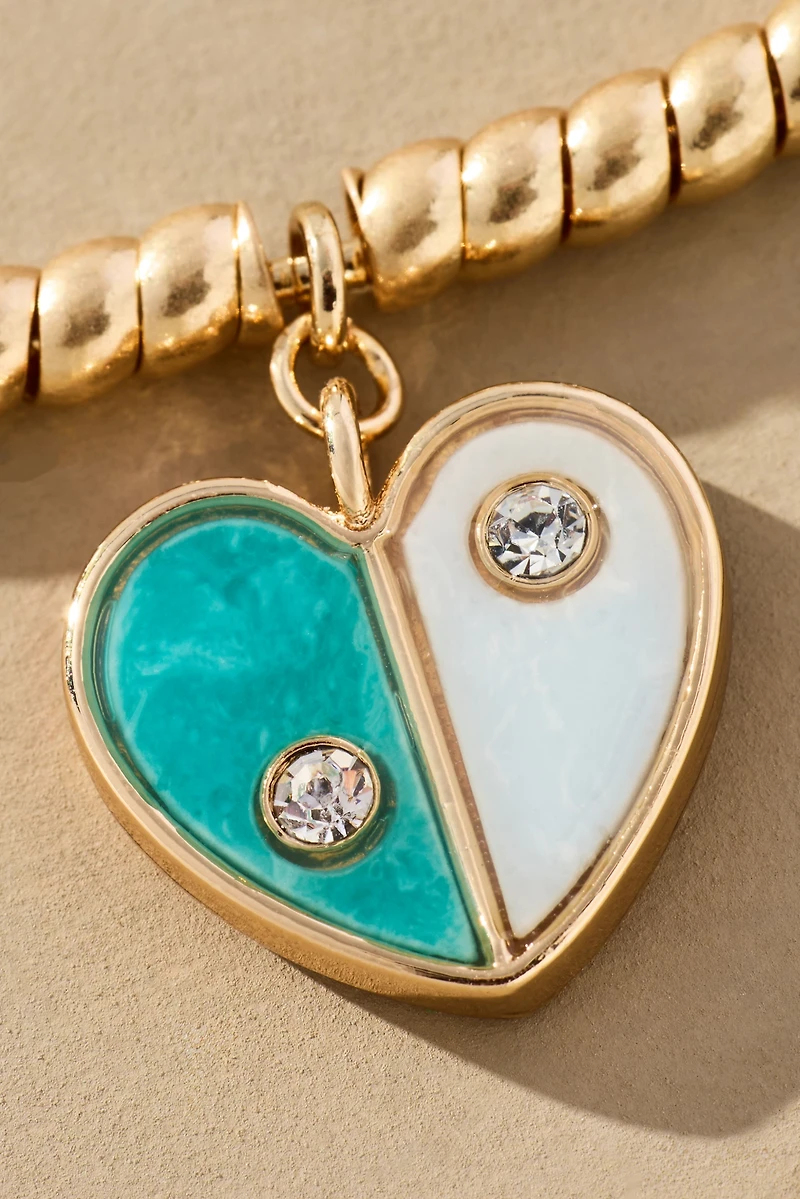 Heart Charm Collar Necklace