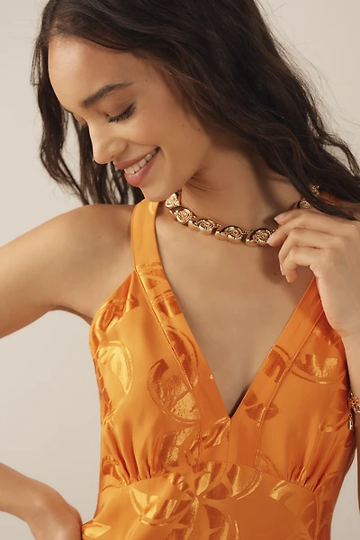 Metal Conch Collar Necklace