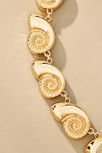 Metal Conch Collar Necklace