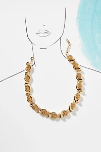 Metal Conch Collar Necklace