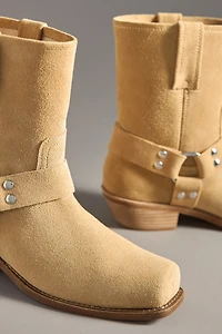 Jeffrey Campbell Waylon-Lo Square-Toe Western Ankle Boots