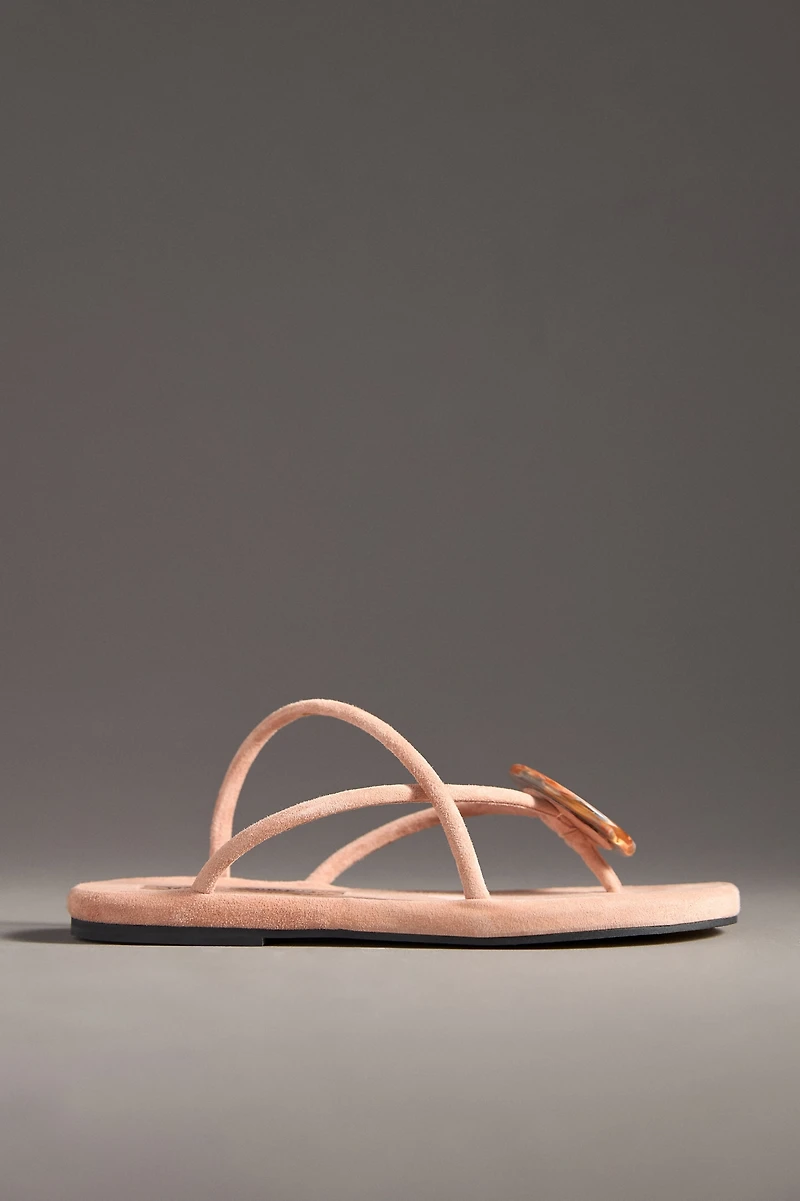 Jeffrey Campbell Alette Suede Strappy Thong Sandals