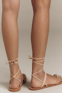 beek Amethyst Toe-Ring Ankle-Wrap Sandals