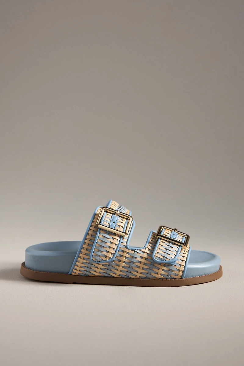 Schutz Naomi Sporty Buckle Slide Sandals