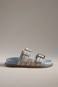 Schutz Naomi Sporty Buckle Slide Sandals