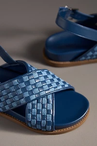 Schutz Ruby Sporty Crisscross Slingback Sandals