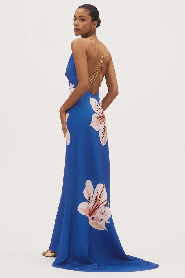 leo lin bloom silk chiffon dress Euphoria Silk Chiffon Dress by LEO LIN for Hire