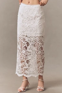 Sabina Musayev Lyon Lace Maxi Skirt