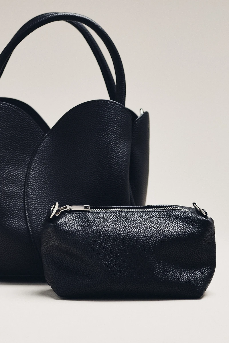 Melie Bianco Tulip Top-Handle Crossbody Tote