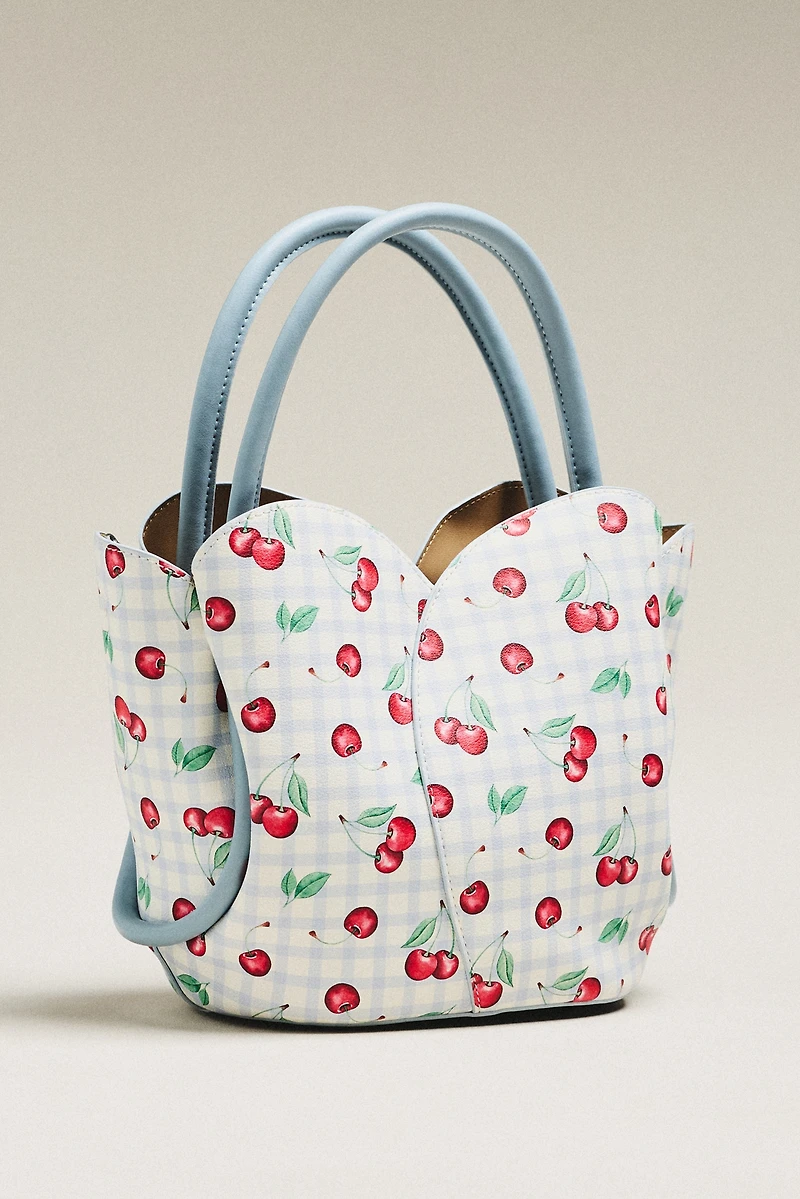 Melie Bianco Tulip Top-Handle Crossbody Tote
