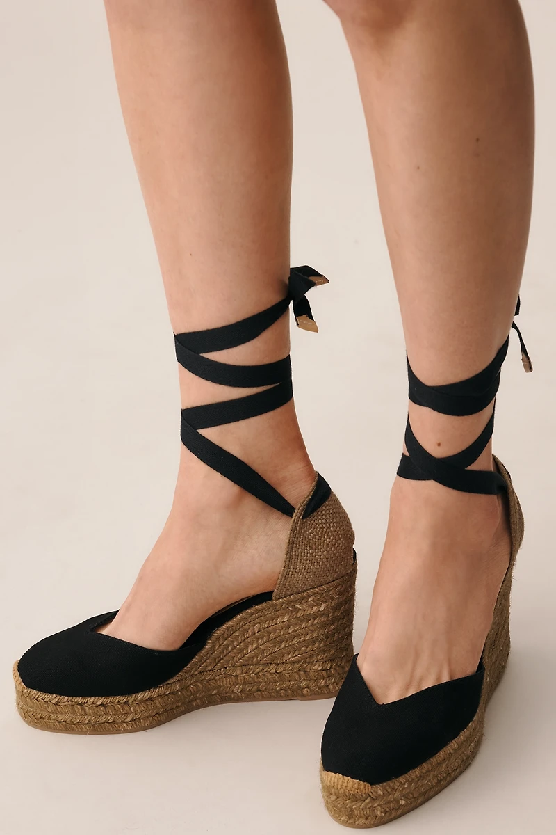 Castañer Chiara Ankle-Tie Espadrille Heels