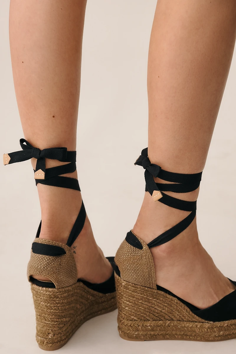 Castañer Chiara Ankle-Tie Espadrille Heels