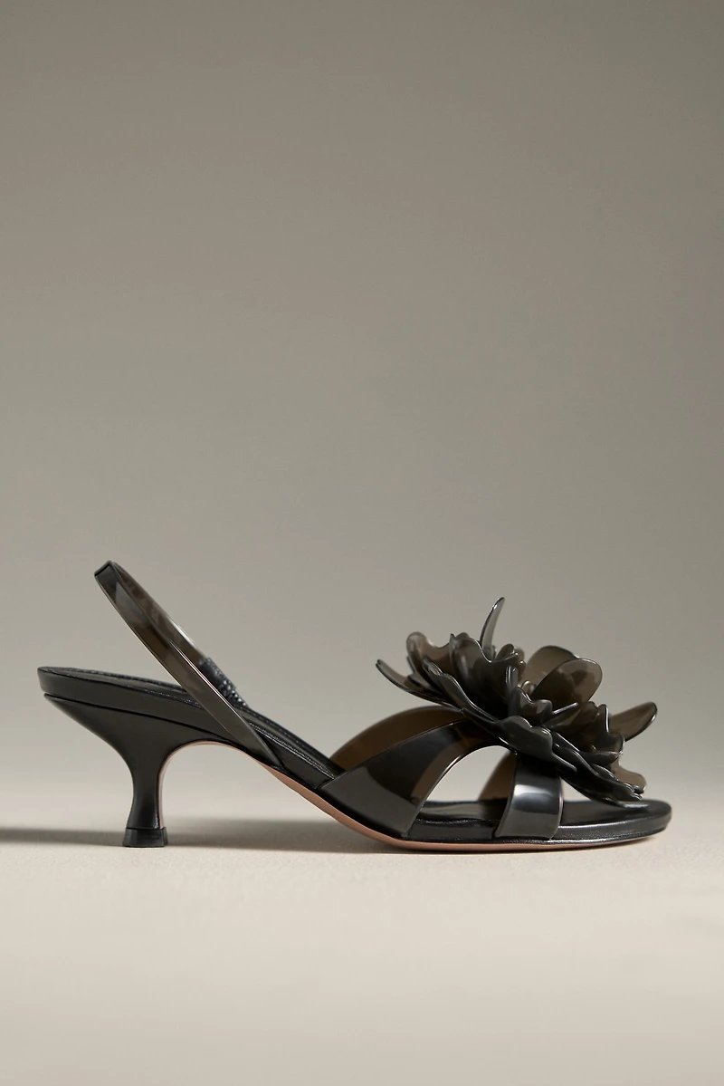 Farm Rio Flower Jelly Kitten Heels