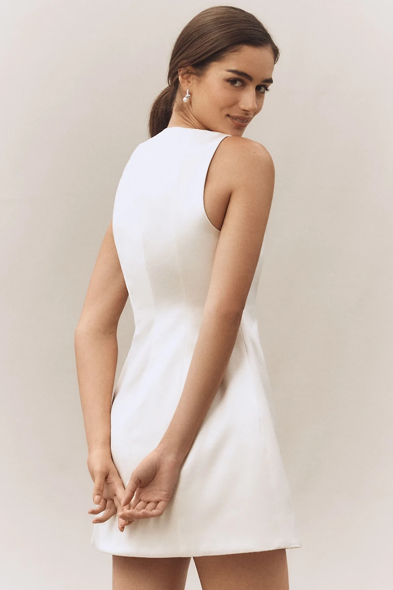 Retrofete Livie Sleeveless Satin Mini Dress