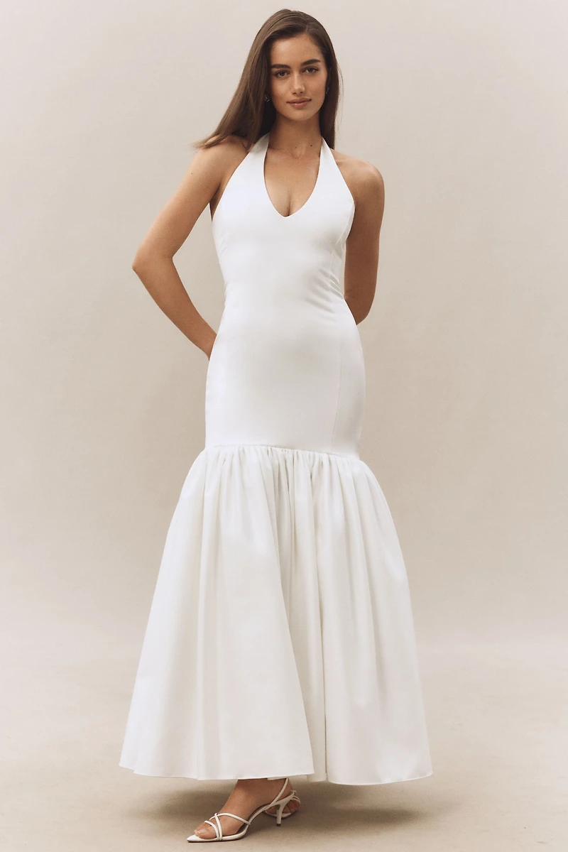 Delfi Collective Isha Halter Fit & Flare Maxi Dress