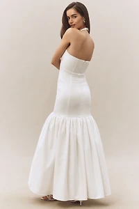 Delfi Collective Isha Halter Fit & Flare Maxi Dress