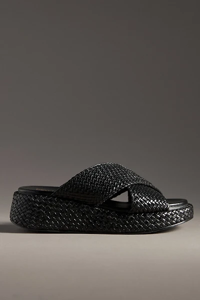 Seychelles Key West Woven Platform Slide Sandals