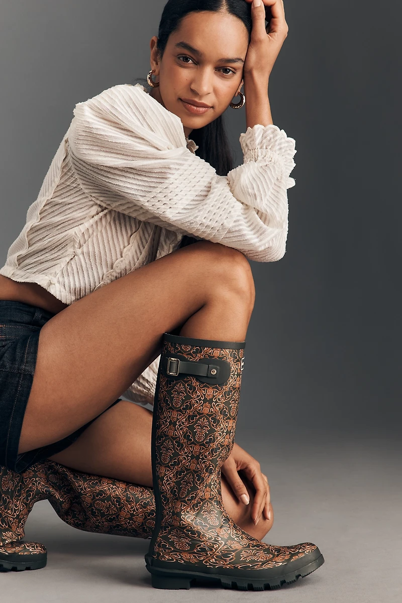 Barbour x Farm Rio Cami Printed Wellington Boots