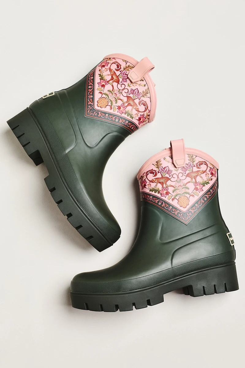 Barbour x Farm Rio Wellington Boots