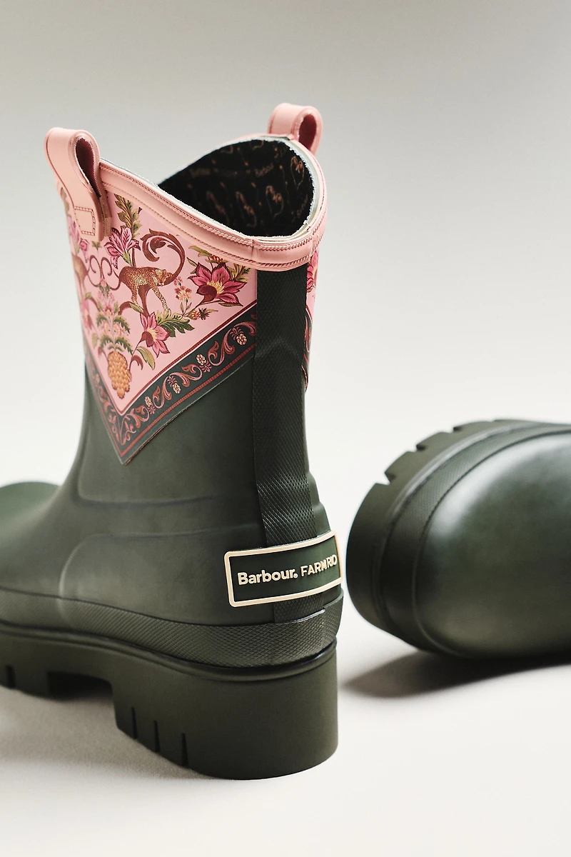 Barbour x Farm Rio Wellington Boots