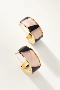 Animal Print Thick Hoop Earrings