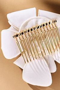 Twigs & Honey Hand-Embroidered Flower Hair Comb