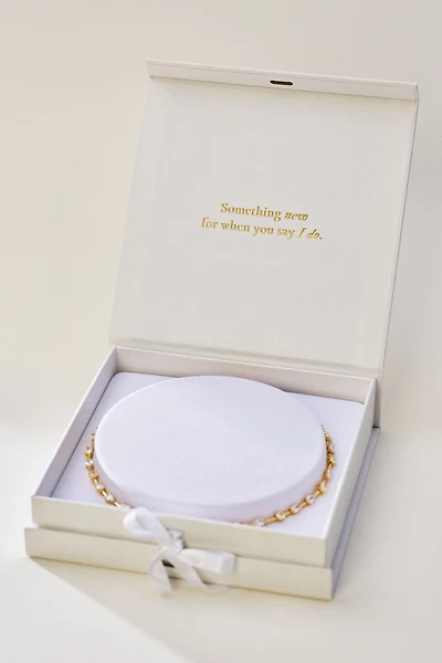 By Anthropologie Weddings Bridesmaid Necklace Gift Box