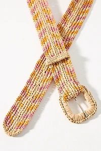 French Knot Savannah Raffia Belt