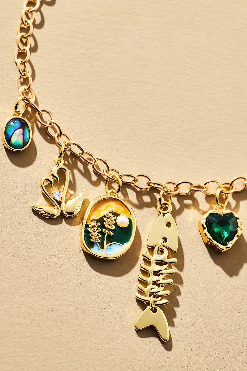Boxbar Dainty Take a Hike Charm Necklace