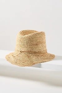 San Diego Hat Co. Floppy-Brim Straw Bucket Hat