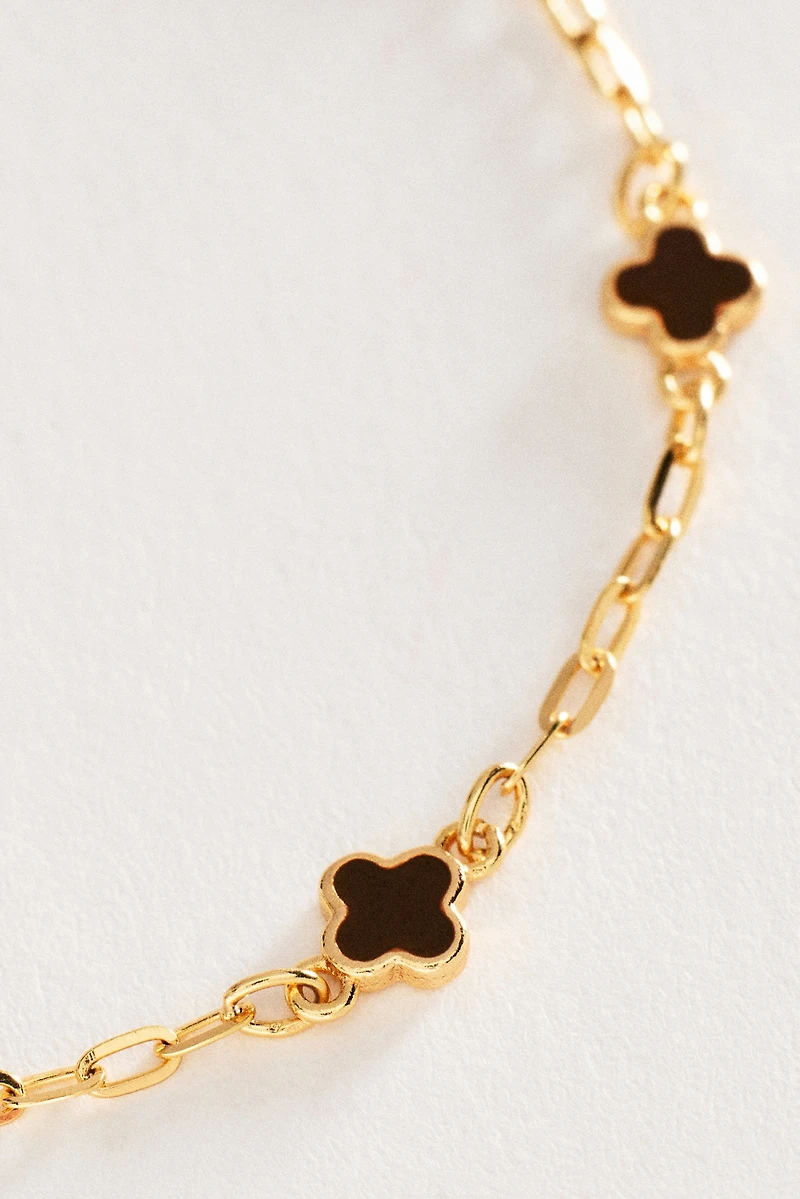 Clover Chain Wrap Bracelet