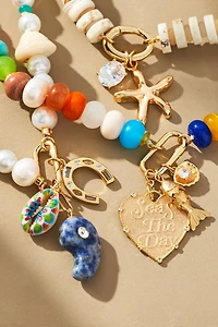 Beaded Cluster Charm Necklace