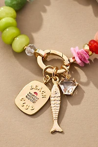 Beaded Charm Stretch Bracelet