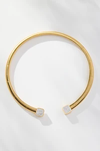 Pavé-Tip Collar Necklace