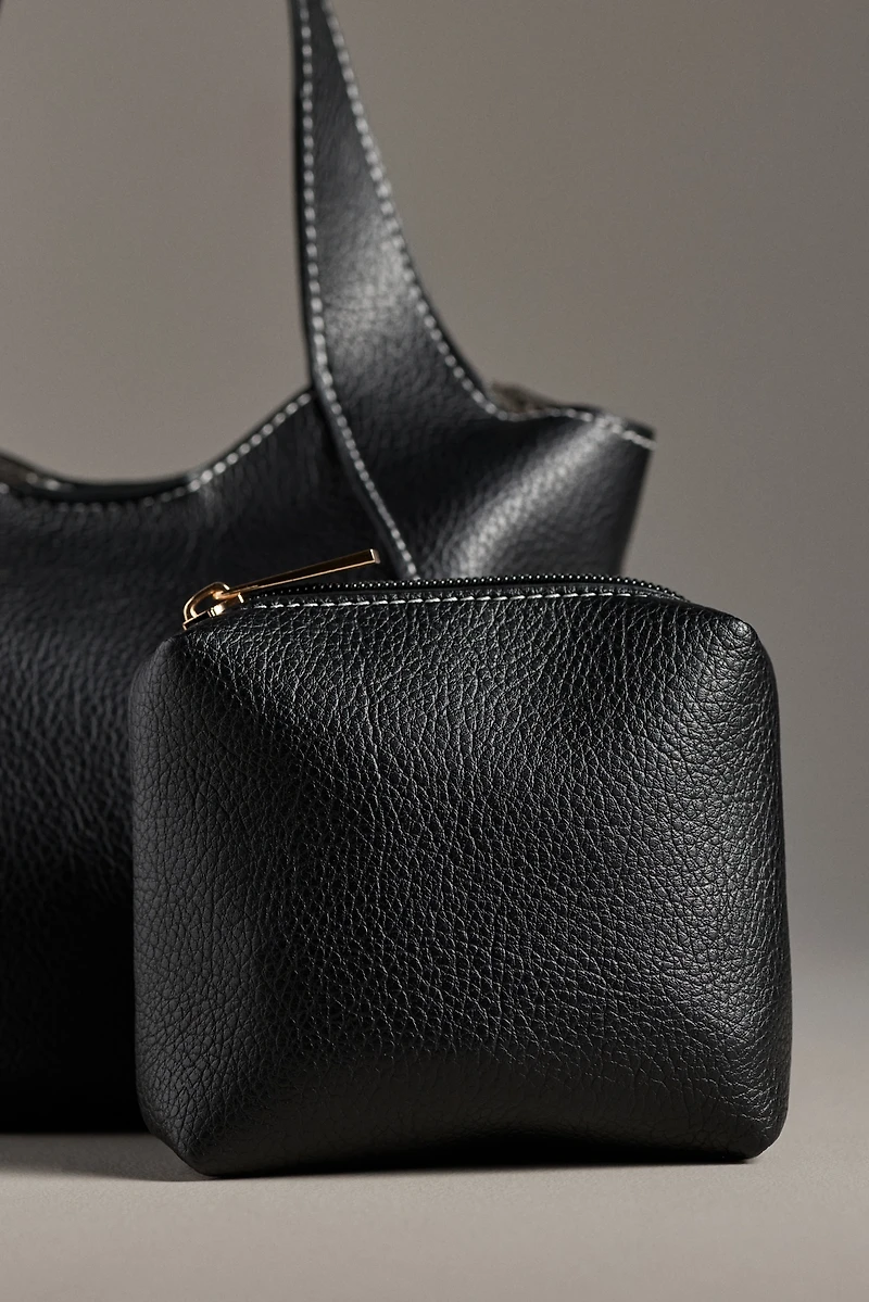 By Anthropologie Mini Faux-Leather Tote