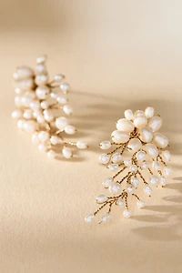 Untamed Petals Moore Pearl Earrings