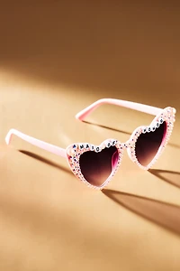Untamed Petals Maid of Honor Heart Sunglasses