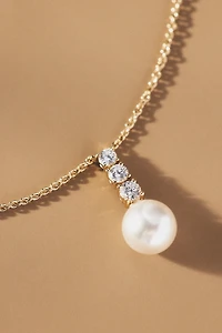 NADRI Camila Pearl & Crystal Drop Pendant Necklace