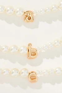 Pearl Monogram Necklace