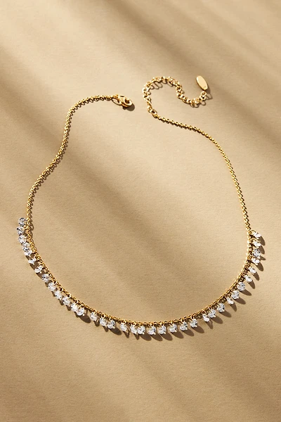 Glass Droplets Short Necklace