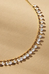 Glass Droplets Short Necklace