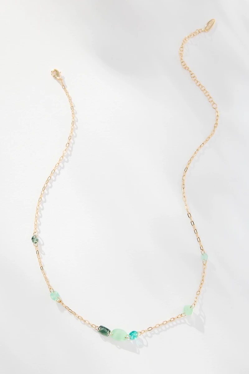 Spaced Crystals Necklace