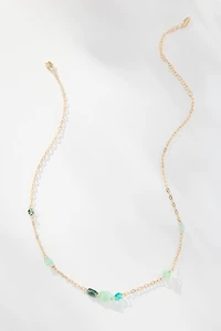 Spaced Crystals Necklace