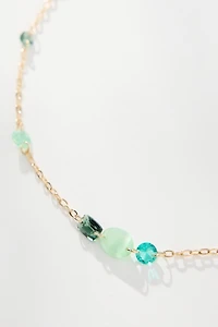 Spaced Crystals Necklace