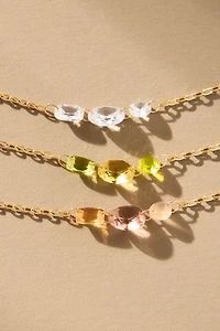 Spaced Crystals Necklace