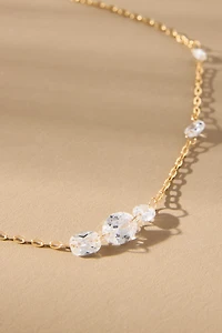 Spaced Crystals Necklace