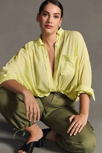 Pilcro Twist Front Buttondown