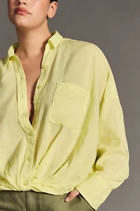 Pilcro Twist Front Buttondown
