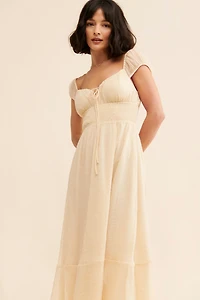 Hutch Cap Sleeve Maxi Dress